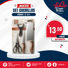 SET DE CUCHILLO C/ACCESORIOS
