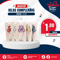 VELA CUMPLEAÑOS FF1138