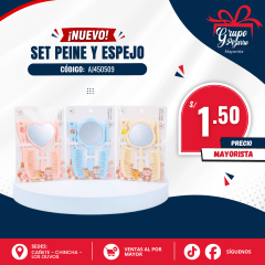 SET PEINE C/ ESPEJO