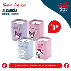 ALCANCIA SANRIO CUADRADA