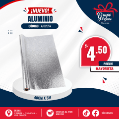 ALUMINIO CORRUGADO 5MT