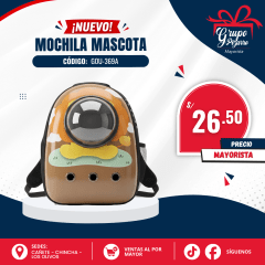 MOCHILA MASCOTA