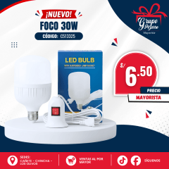 FOCO LED C/ CABLE - CAJA AZUL C513325