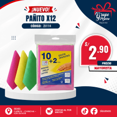 PAÑO DE LIMPIEZA X12