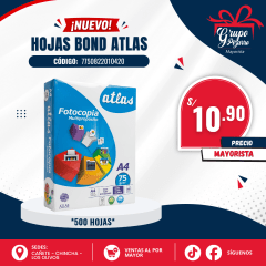 HOJAS ATLAS 75GR