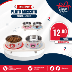 PLATO DE MASCOTAS