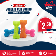 JUGUETE HUESO SILICON