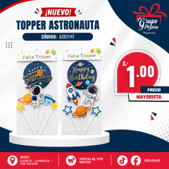 ADORNO DE CUMPLEAÑOS ASTRONAUTA