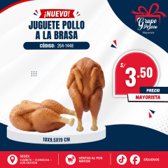 JUGUETE POLLO A LA BRASA