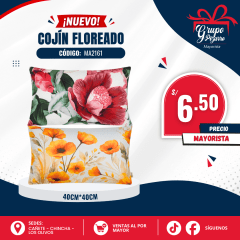 COJIN FLORES 48*48CM