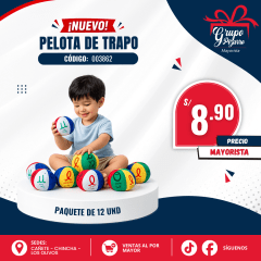 PELOTA TRAPO PQT