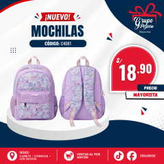 MOCHILA ESCOLAR NIÑOS