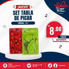 SET TABLA DE PICAR X3 -5317