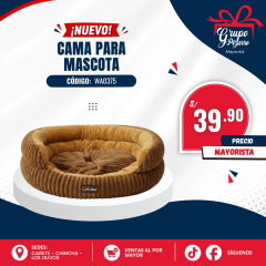 CAMA DE PERRO ACOLCHADA
