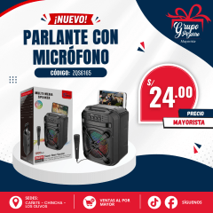 PARLANTE CON MICROFONO ZQS6165