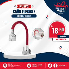 CAÑO P/ LAVADERO FLEXIBLE MR.WHITE