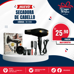 SECADORA DE CABELLO SONAR