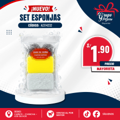 ESPONJA LAVA PLATOS  XIAO JIE