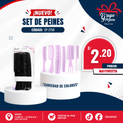 SET DE PEINES X6
