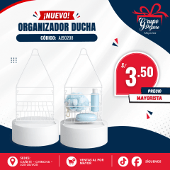 ORGANIZADOR DE BAÑO BLANCO