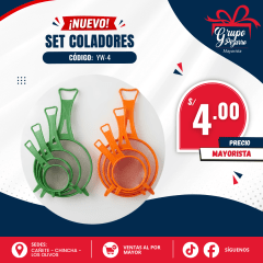 SET DE COLADOR