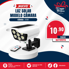 LUZ CON SENSOR FORMA CAMARA