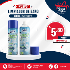 ESPUMA DE BAÑO ORION LIMPIADOR