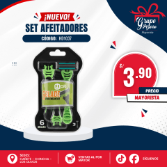 AFEITADOR 6H PACK