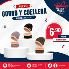 GORRO C/ CUELLERA DAMA