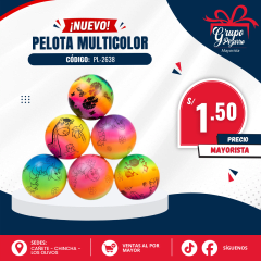PELOTA MULTICOLOR