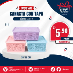 CANASTA CON TAPA 26*36CM