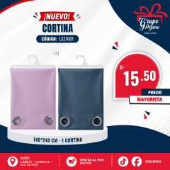 CORTINA CURTAIN EYELET 140*240CM