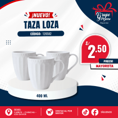 TAZA LOZA BLANCO
