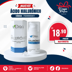 GEL CREMA FACIAL C/ ACIDO HYALURONICO 50GR