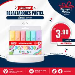 RESALTADOR PASTEL X6 DIALE