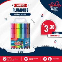 PLUMONES TRIANGULARES DELGADO MERCYFAN