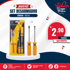 SET DESTORNILLADOR 420123