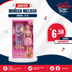 MUÑECA MELISA FASHION