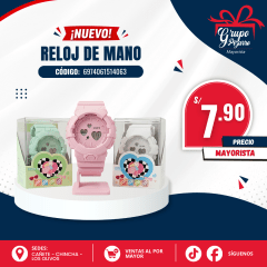 RELOJ DE MANO PASTEL