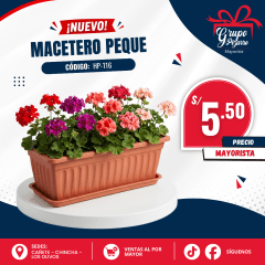 MACETERO RECTANGULAR PEQUE