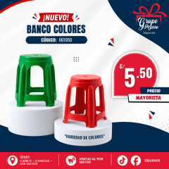 BANCO COLORES RATAN