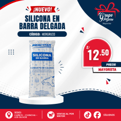 SILICONA BARRA PQT GRUESA MERCY