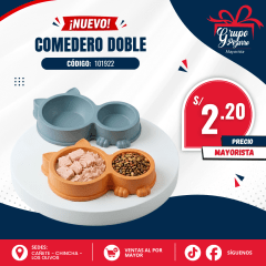 PLATO DOBLE MASCOTA