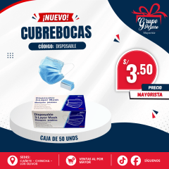 MASCARILLA  ADULTO DISPOSABLE