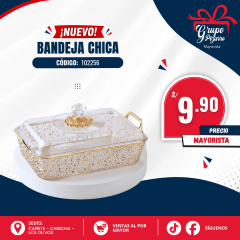 BANDEJA  ACRILICO MEDIANO