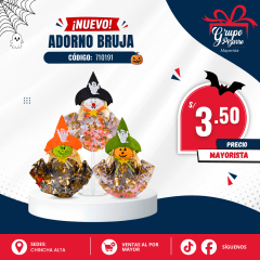 ADORNO COLGANTE BRUJA HALLOWEN