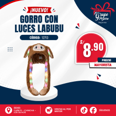GORRO C/ LUZ LA BUBU