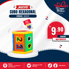 JUGUETE CUBO EXAGONAL