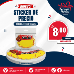 ETIQUEDAS PRECIO 5*9CM X12