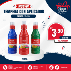 TEMPERA DISPEN VERDE 250ML